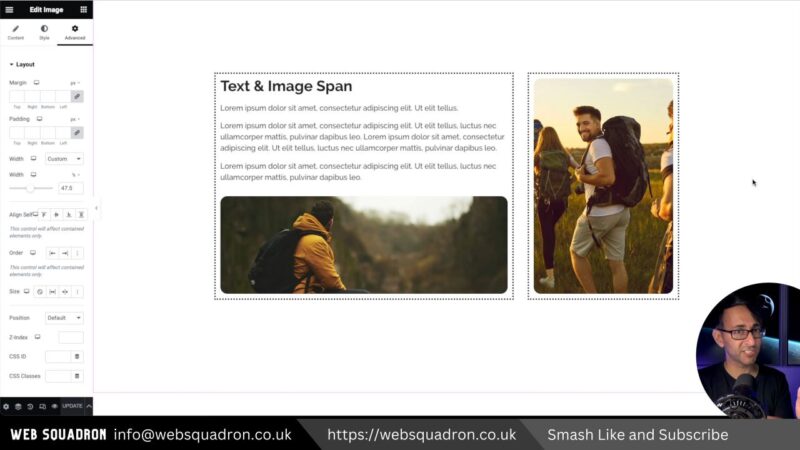 Text & Image Span