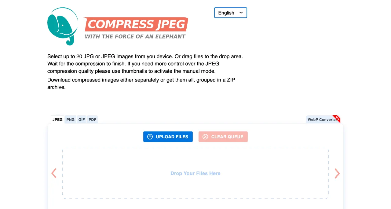 Compress JPEG screenshot 1